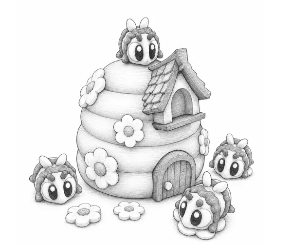 Aby Family Set con colmena y familia de abejas