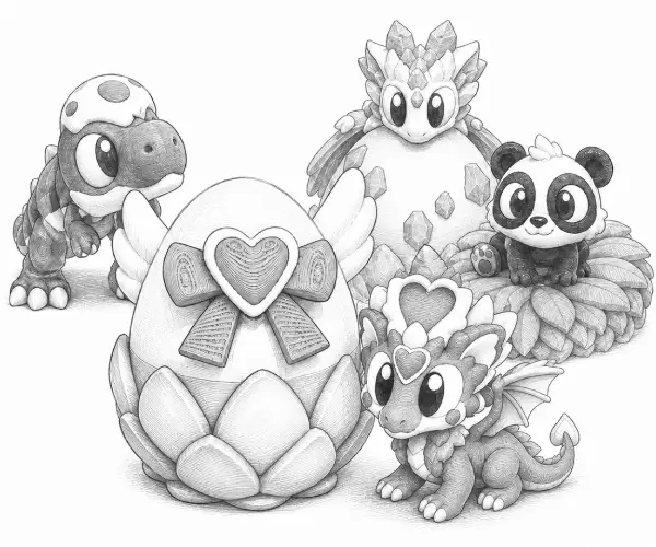 Cora junto a otros personajes de PawTales
